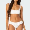 Lacey Ruffled Bikini Top