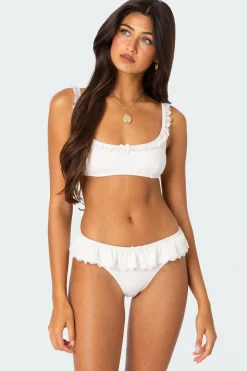 Lacey Ruffled Bikini Top