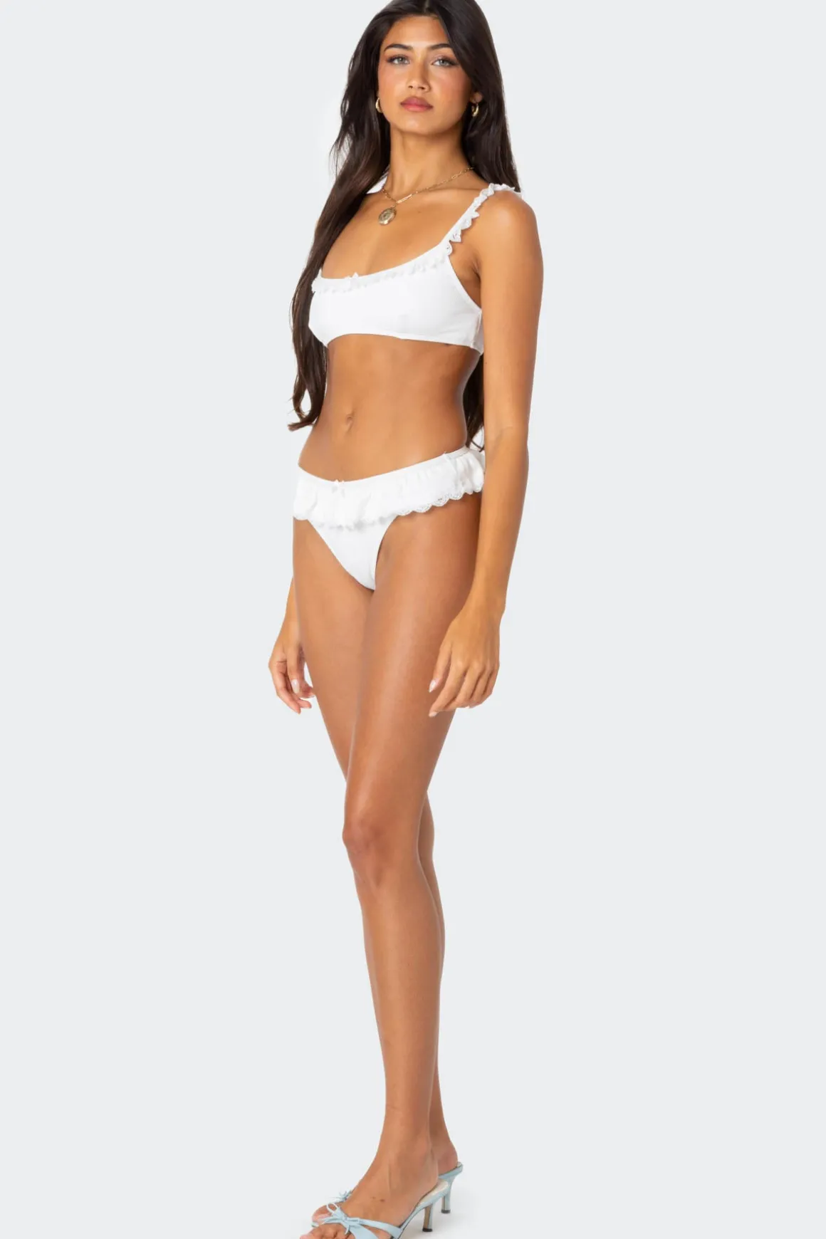Lacey Ruffled Bikini Top