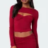 Lara Cut Out Twist Front Top