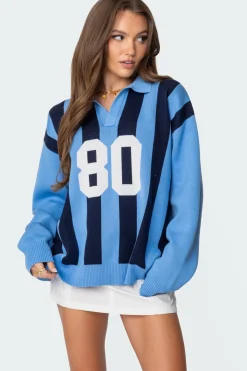 Larson Oversized Polo Sweater