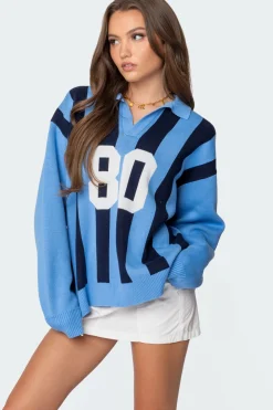 Larson Oversized Polo Sweater