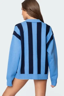Larson Oversized Polo Sweater