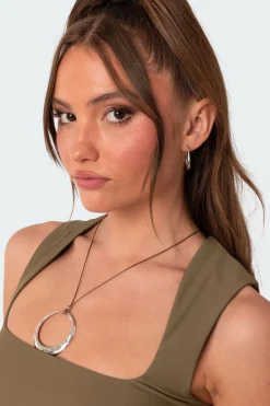 Lasso Pendant Cord Necklace