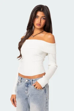 Lauren Knit Fold Over Top