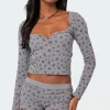 Lavender Waffle Top