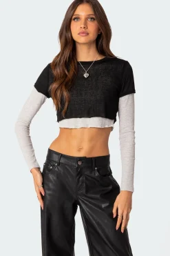 Layered Long Sleeve T Shirt