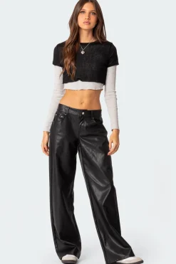 Layered Long Sleeve T Shirt