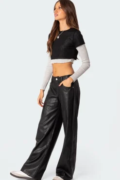 Layered Long Sleeve T Shirt