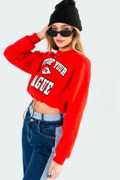 League Cropped Sweatshirt