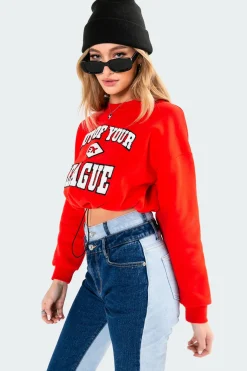 League Cropped Sweatshirt