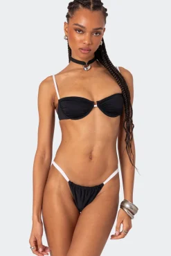 Leanna Contrast Cupped Bikini Top