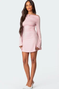 Leena Gathered Mini Dress
