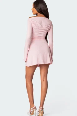 Leena Gathered Mini Dress