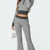 Lei Contrast Knit Flared Pants