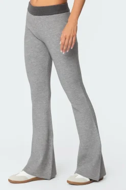 Lei Contrast Knit Flared Pants