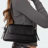 Leia Faux Leather Shoulder Bag