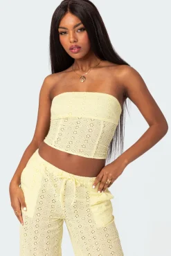 Lemon Lacey Cotton Corset
