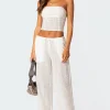 Lemon Lacey Cotton Pants