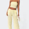 Lemon Lacey Cotton Pants
