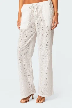 Lemon Lacey Cotton Pants