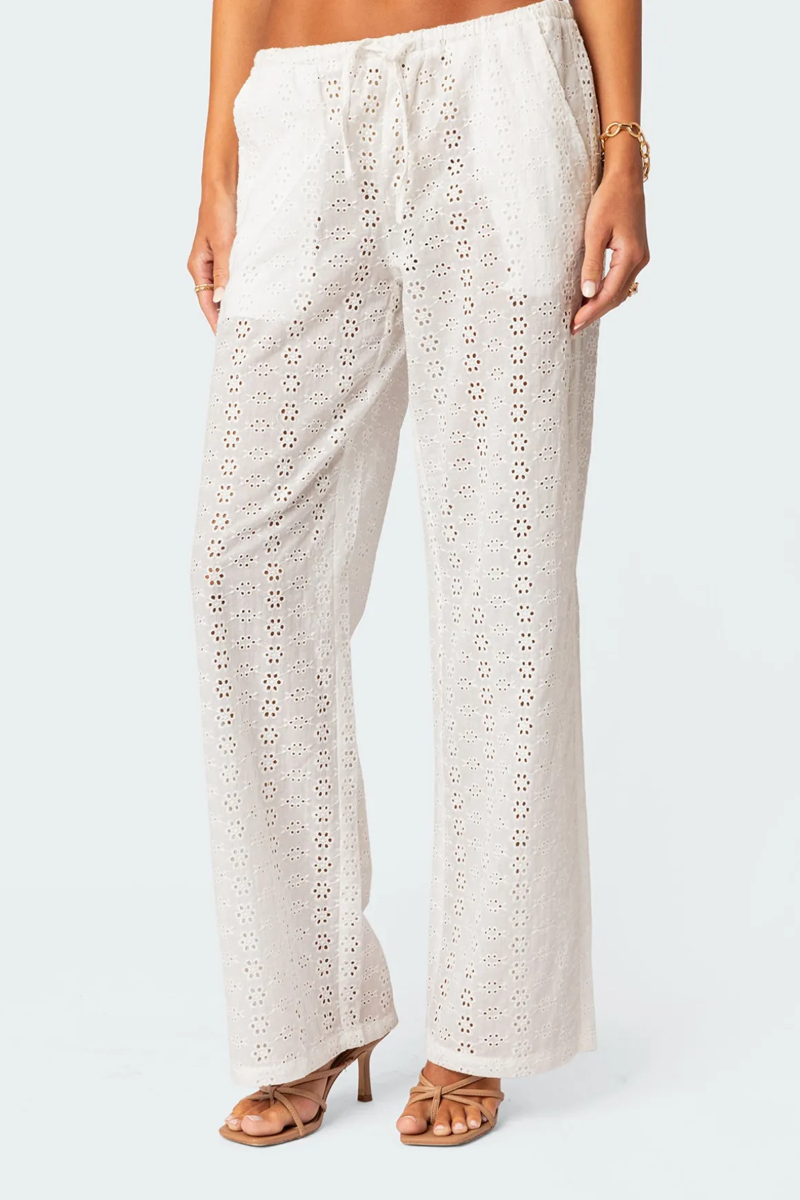 Lemon Lacey Cotton Pants