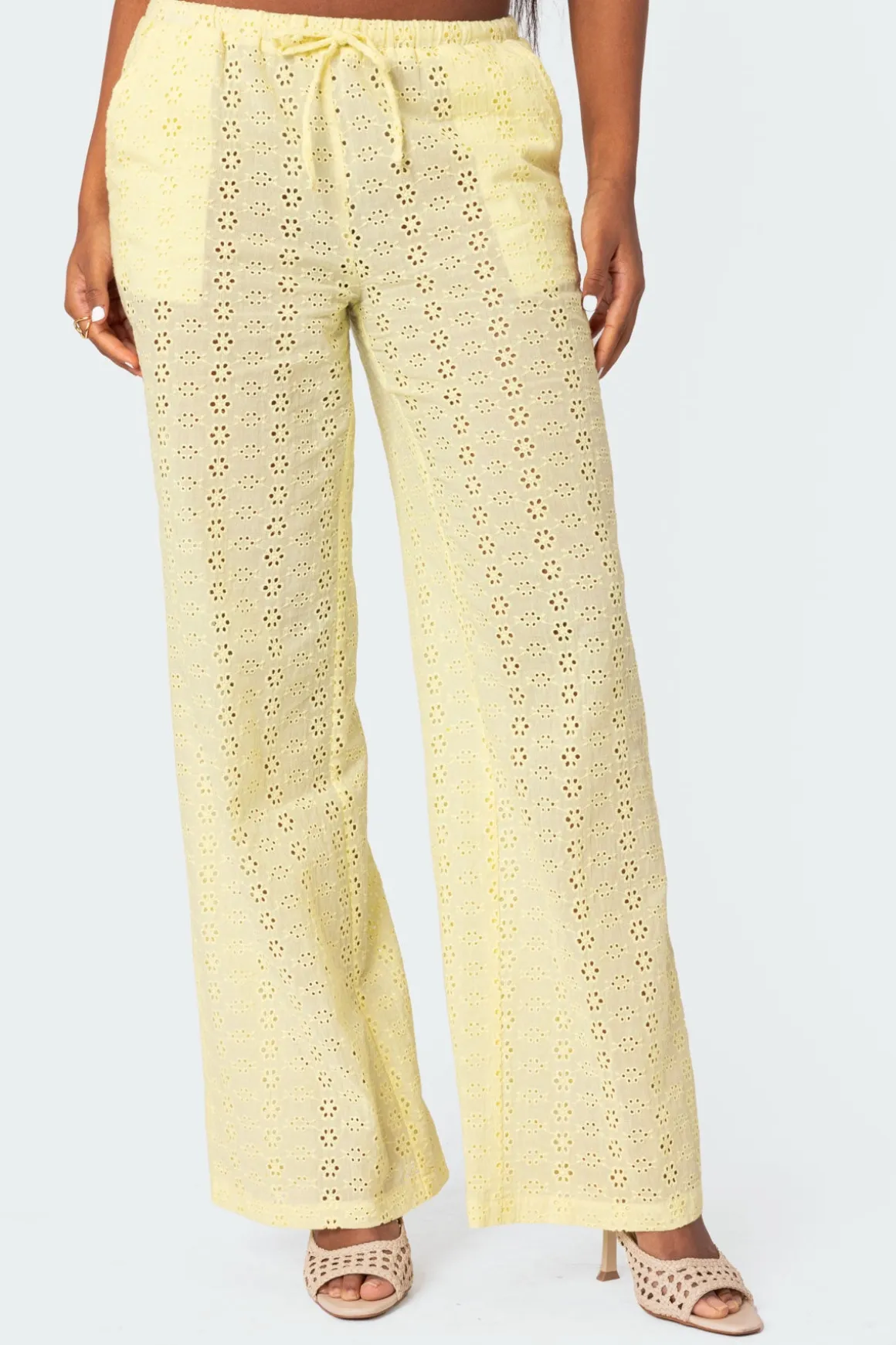 Lemon Lacey Cotton Pants