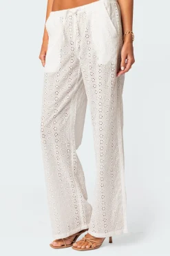 Lemon Lacey Cotton Pants