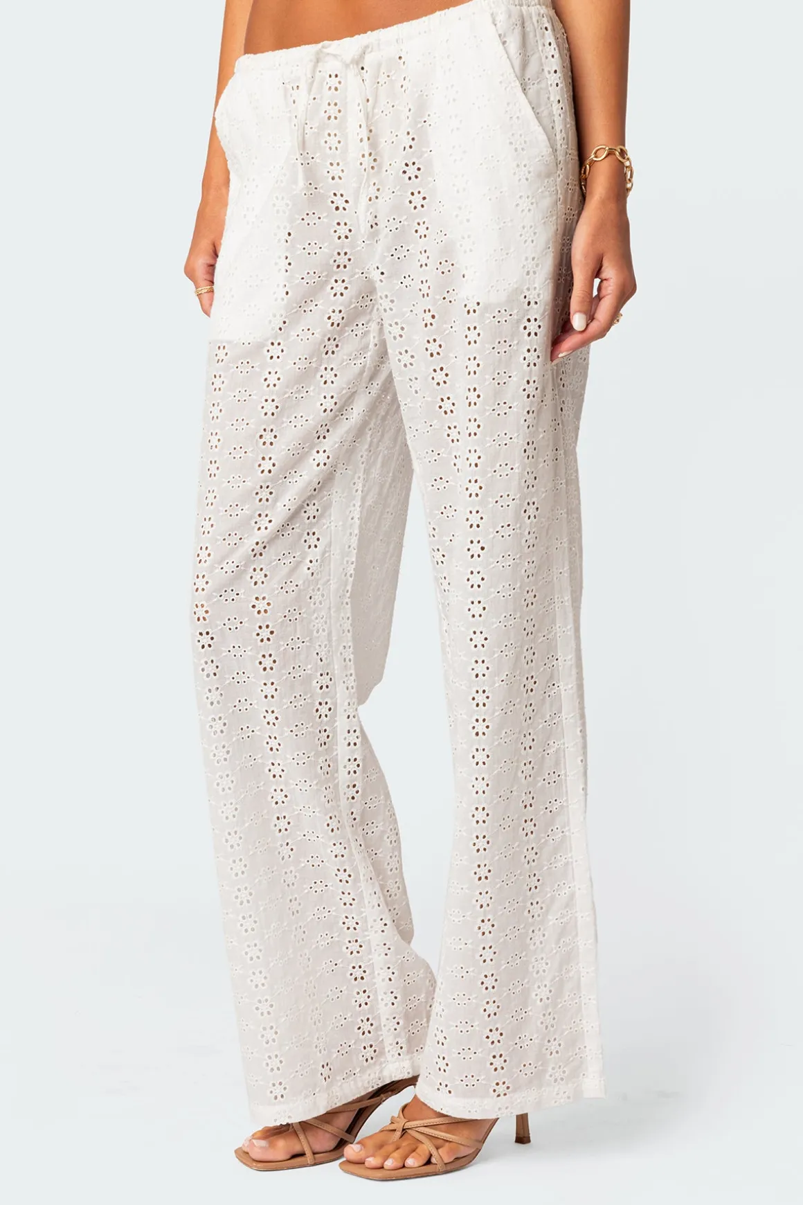 Lemon Lacey Cotton Pants