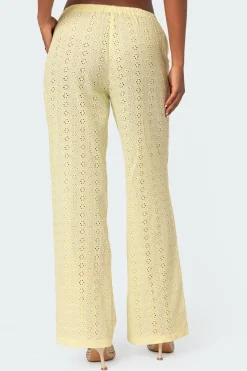 Lemon Lacey Cotton Pants