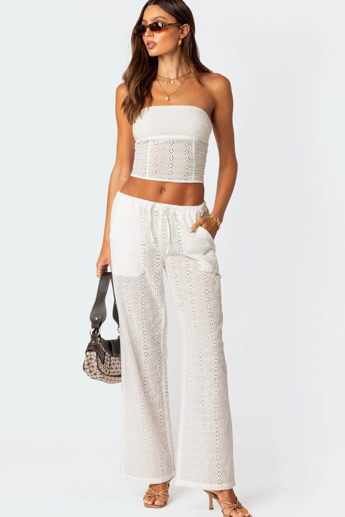 Lemon Lacey Cotton Pants