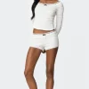 Lenny Lacey Textured Micro Shorts