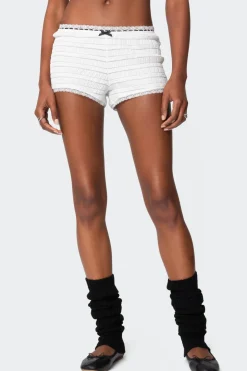 Lenny Lacey Textured Micro Shorts