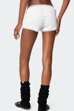 Lenny Lacey Textured Micro Shorts