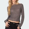 Leony Sheer Lace Top