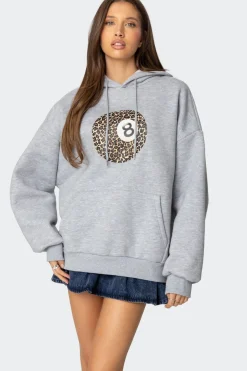Leopard 8 Oversized Hoodie