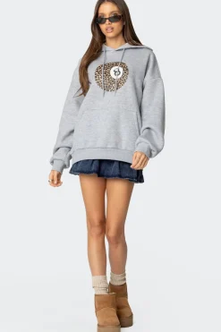 Leopard 8 Oversized Hoodie
