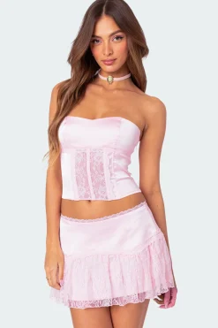 Lex Satin & Lace Corset