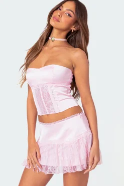 Lex Satin & Lace Corset