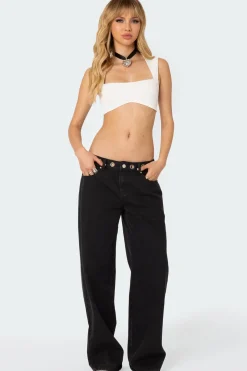 Libby Grommet Waist Jeans