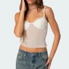 Lidia Sheer Mesh Bra Top