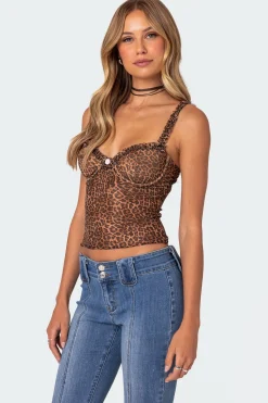 Lidia Sheer Mesh Bra Top