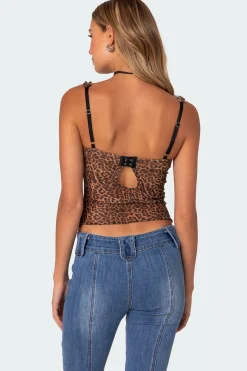 Lidia Sheer Mesh Bra Top