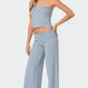 Lilah Striped Fold Over Pants