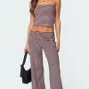Lilah Striped Fold Over Pants