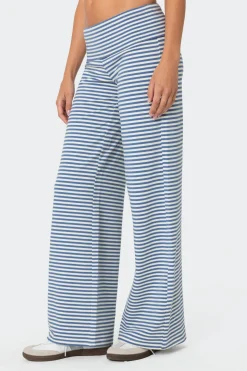 Lilah Striped Fold Over Pants