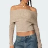 Lili Fold Over Knit Top