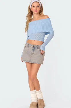 Lili Fold Over Knit Top