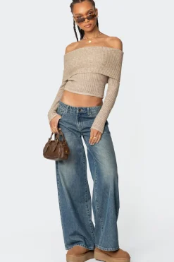 Lili Fold Over Knit Top
