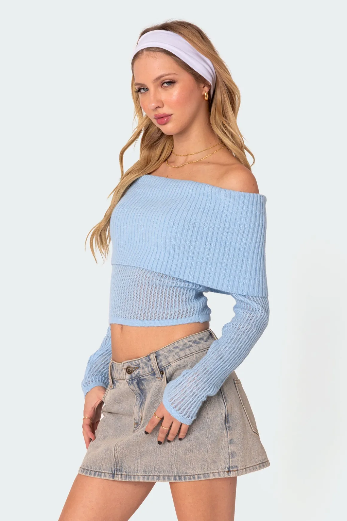 Lili Fold Over Knit Top
